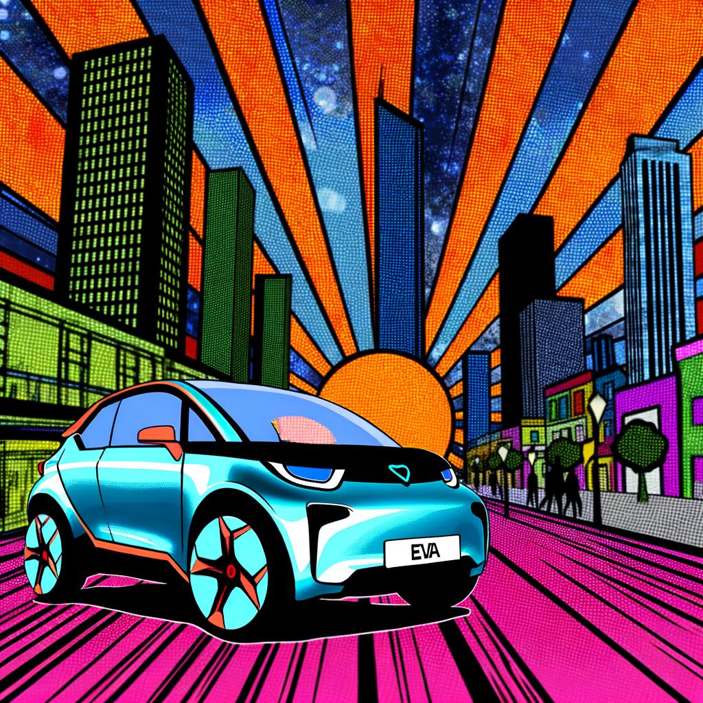 urban modern innovative electric car of our own design under the EVA brand