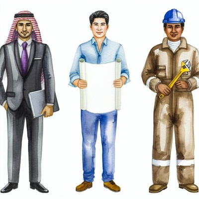 three successful man entrepreneurs